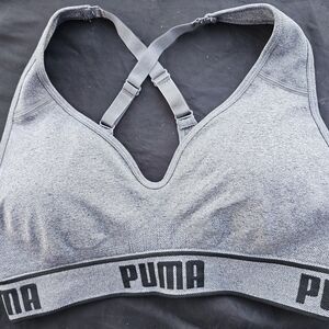 PUMA Women's Gray Sports Bra